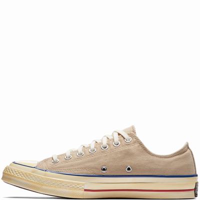 Converse Chuck Taylor All Star '70 Vintage '36 Canvas Low Tops Womens - Khaki/Blue/Red Shoes (840RCXGI)